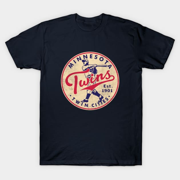 Old Style Minnesota Twins 1 by Buck Tee T-Shirt by Buck Tee